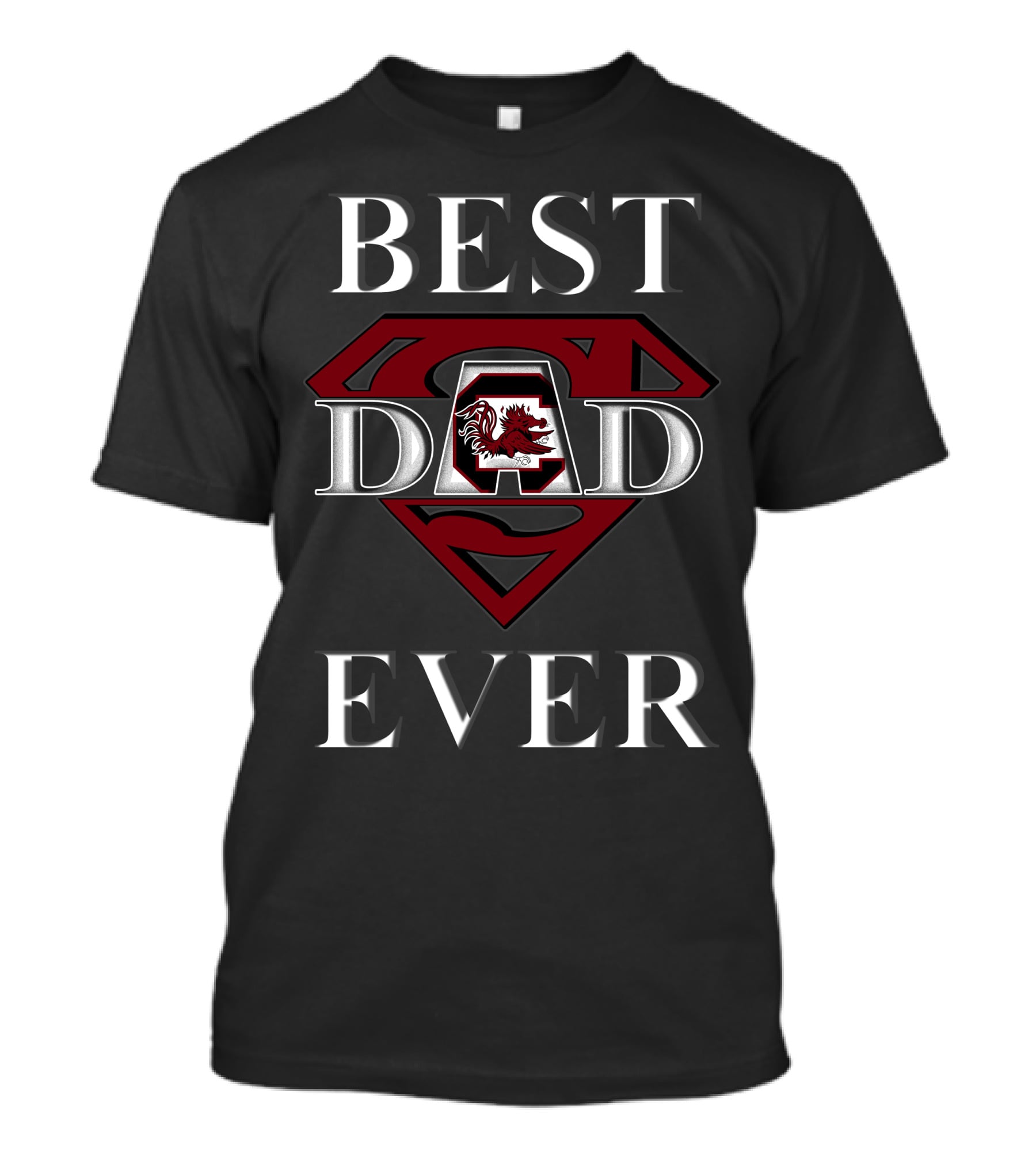 Best Dad Ever South Carolina Gamecocks Dad Superman T-Shirt
