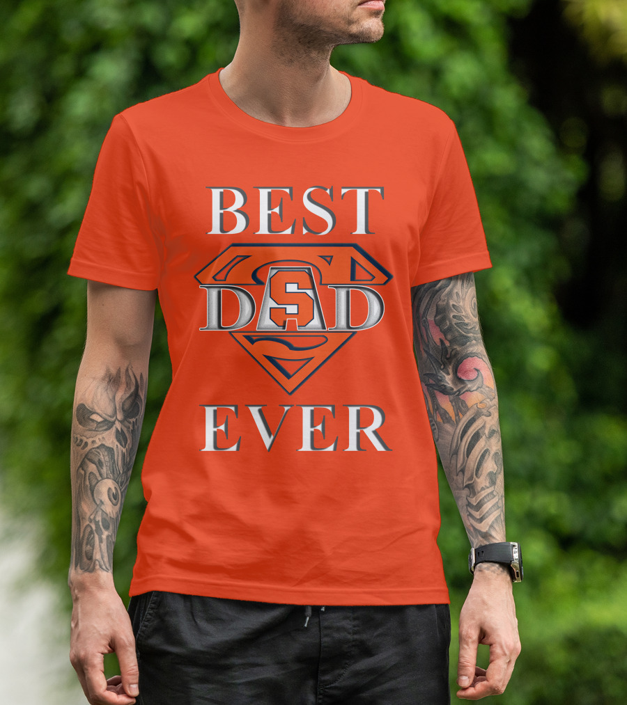 Syracuse Orange Superman Best Dad Ever T-Shirt