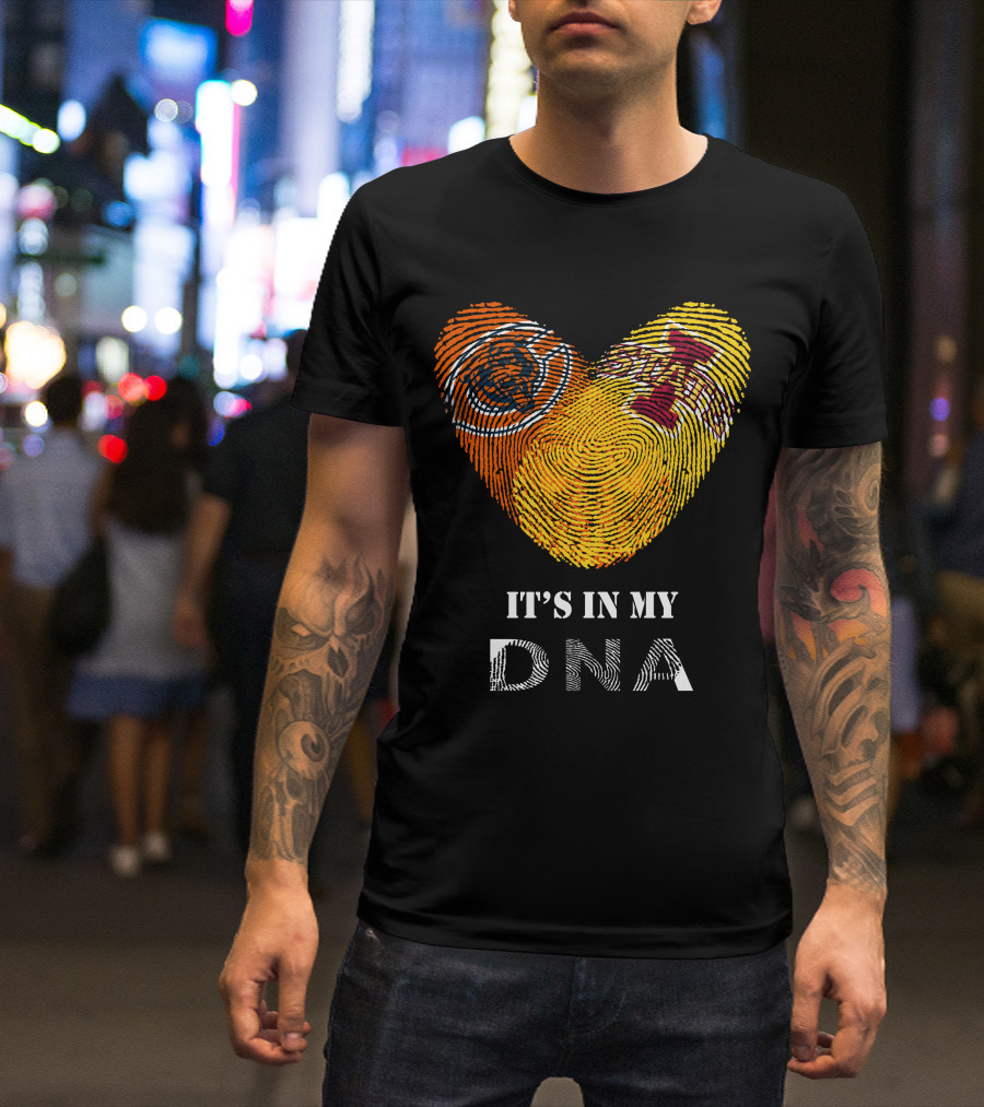 Chicago Bears Iowa State Cyclones Fan Dna T-Shirt