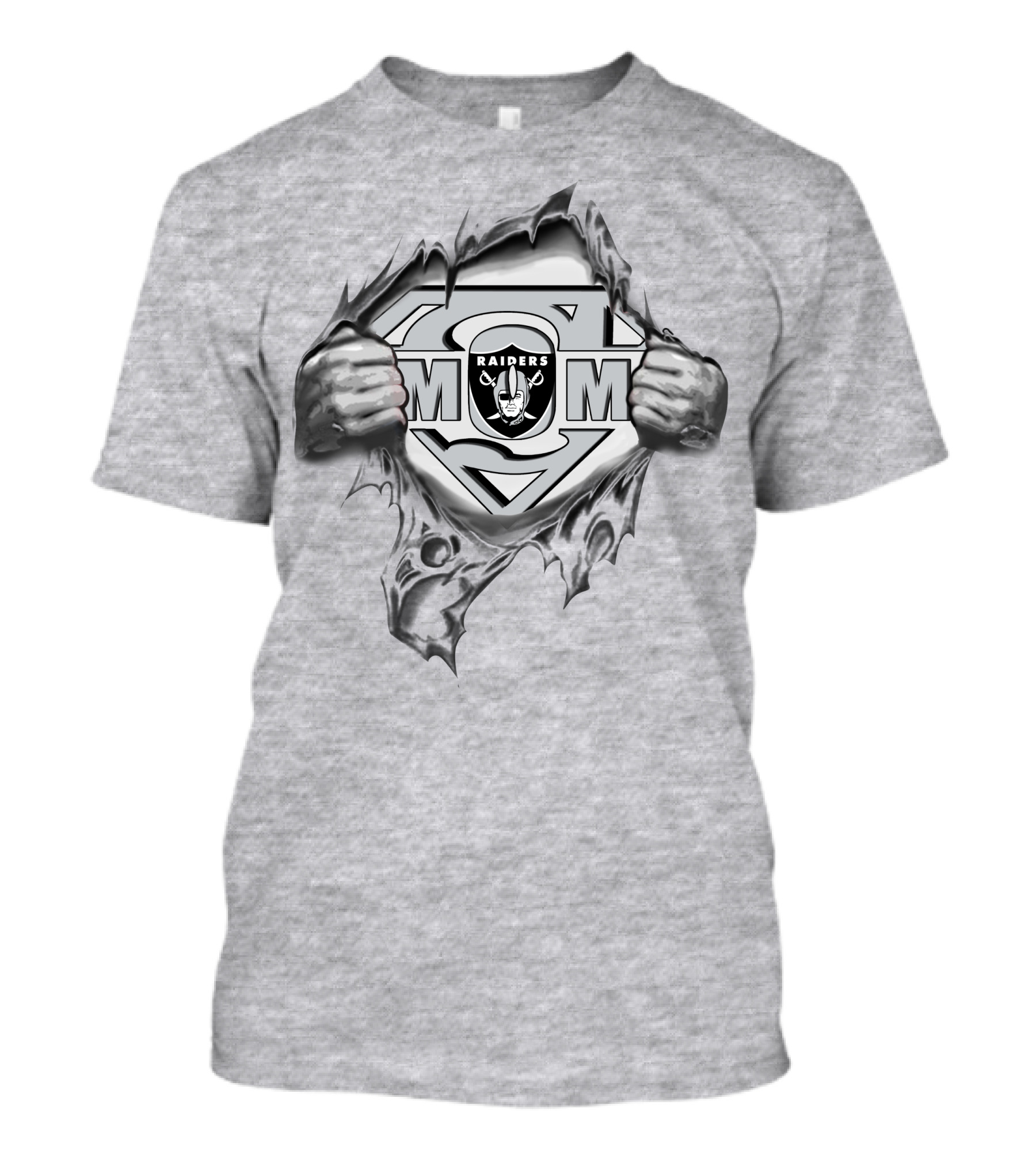 Raiders Super Mom NFL Logo Shield T-Shirt