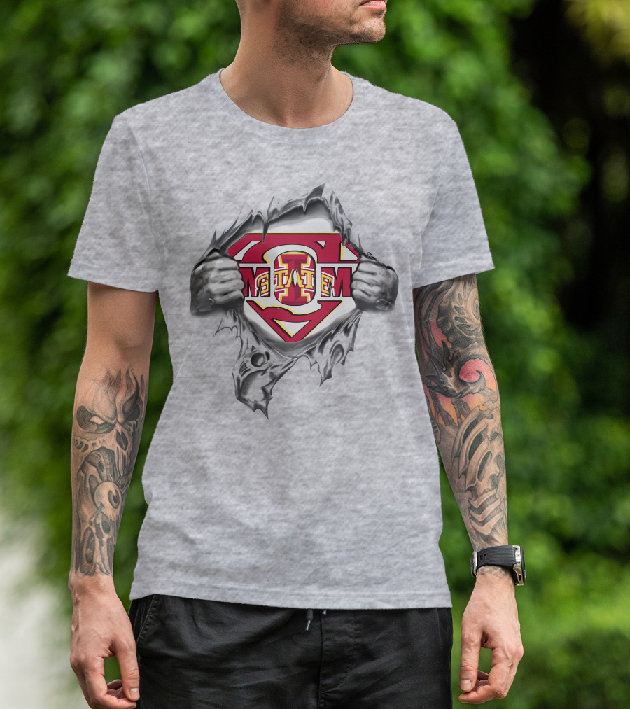 Iowa State Cyclones Superman Logo Emblem T-Shirt