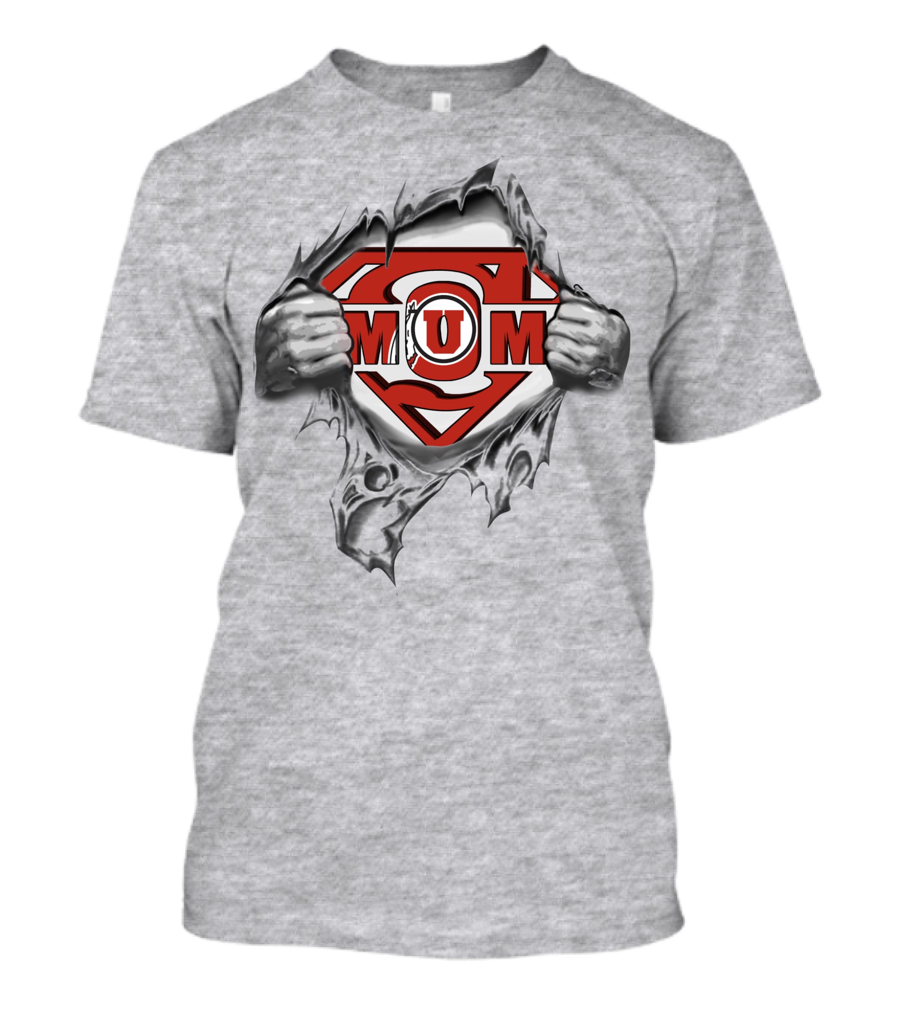 Utah Utes Mom Superhero T-Shirt