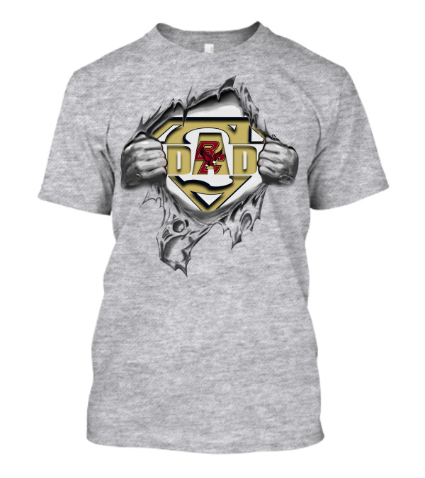 Boston College Eagles Dad Superhero T-Shirt