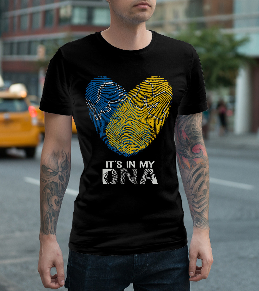 Lions Michigan M It's In My DNA T-Shirt