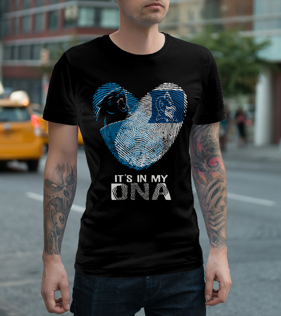 Panthers Duke It's In My DNA Fingerprint Heart T-Shirt