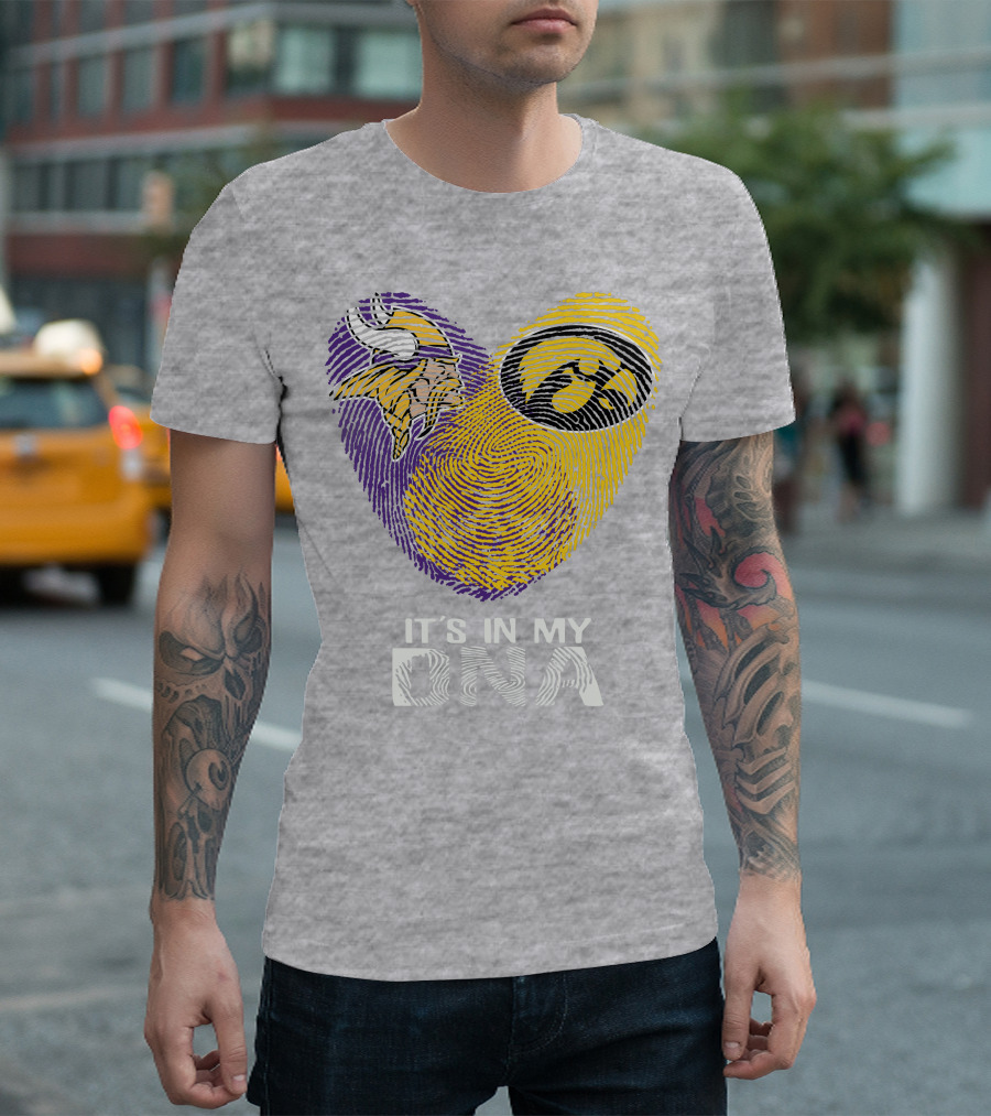Vikings Iowa Hawkeyes It's In My DNA T-Shirt