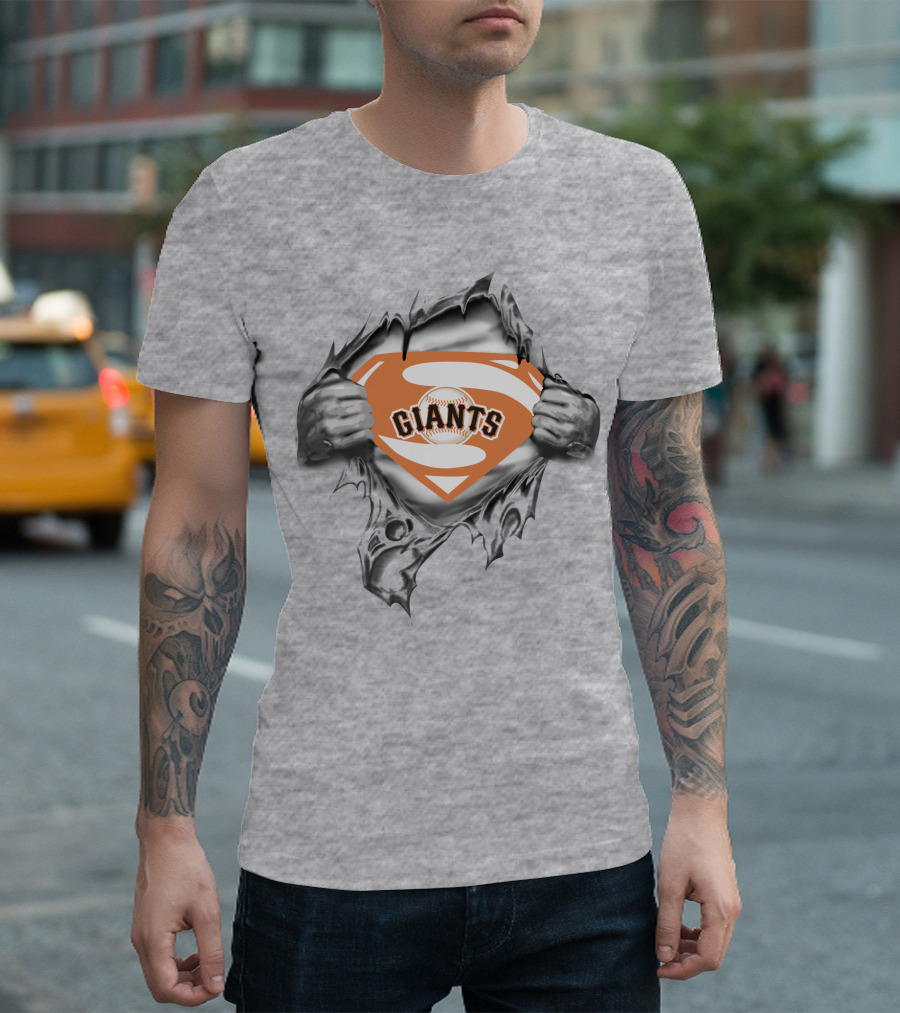 Giants Baseball Superhero T-Shirt