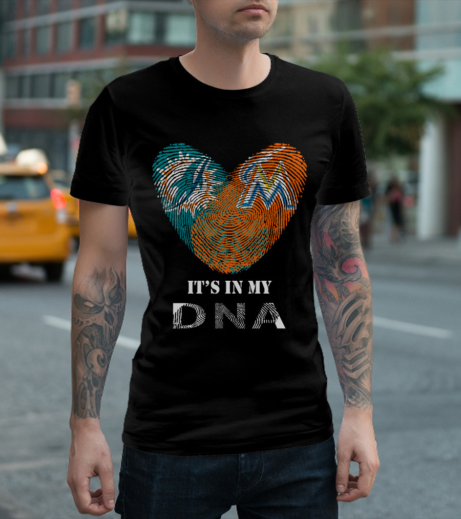 Miami Dolphins Marlins It's In My DNA T-Shirt