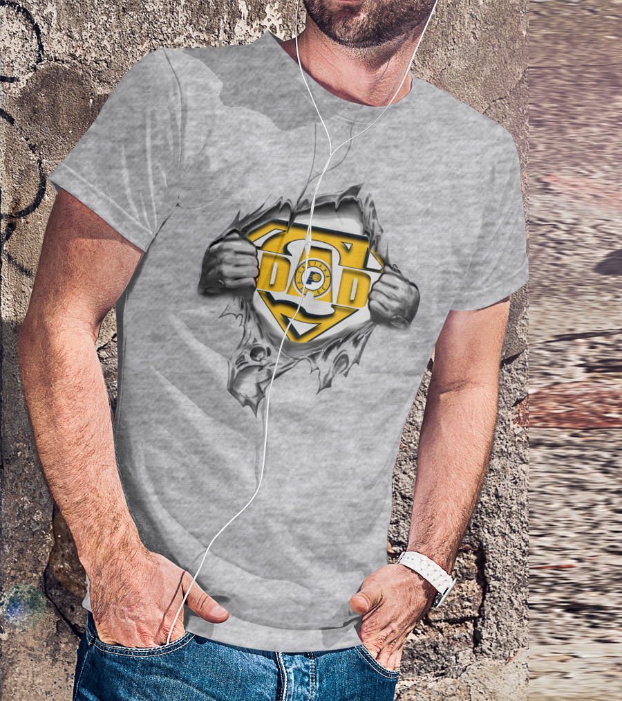 Indiana Pacers Super Dad Logo Strength T-Shirt
