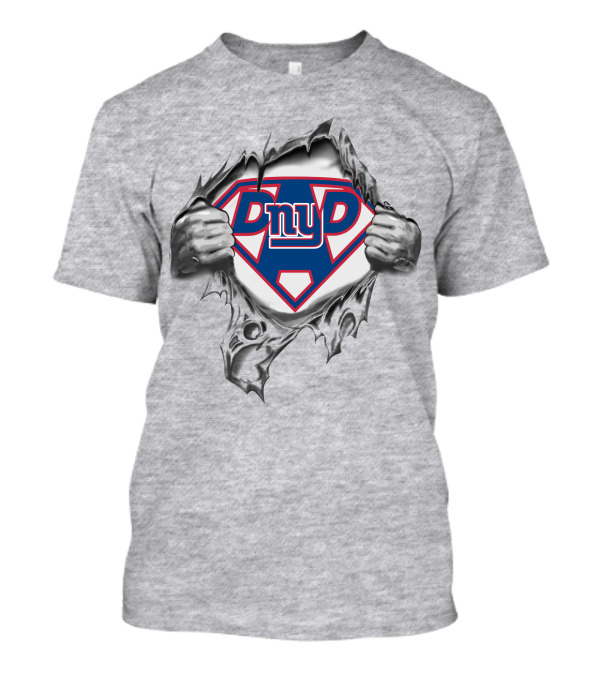 Ny Giants Super Dad Hero Crest T-Shirt