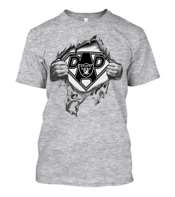 Raiders Dad Superhero Shield T-Shirt