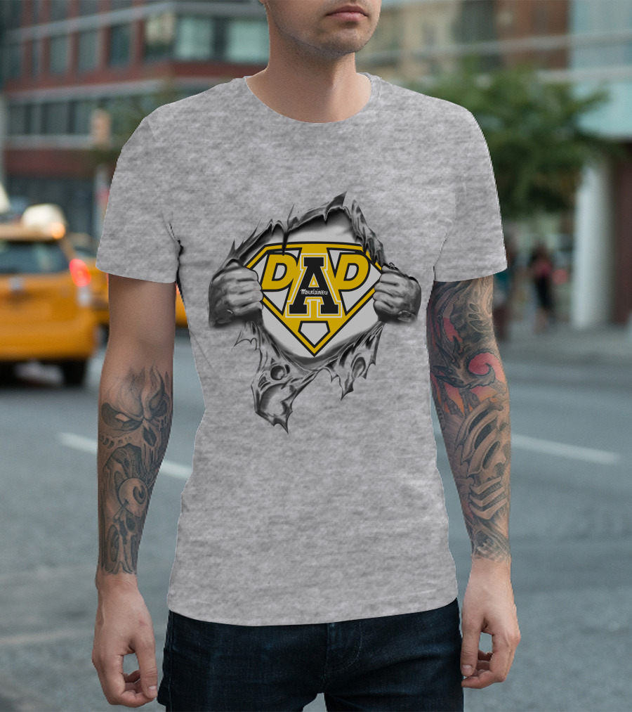 Appalachian State Mountaineers A Dad Superhero T-Shirt