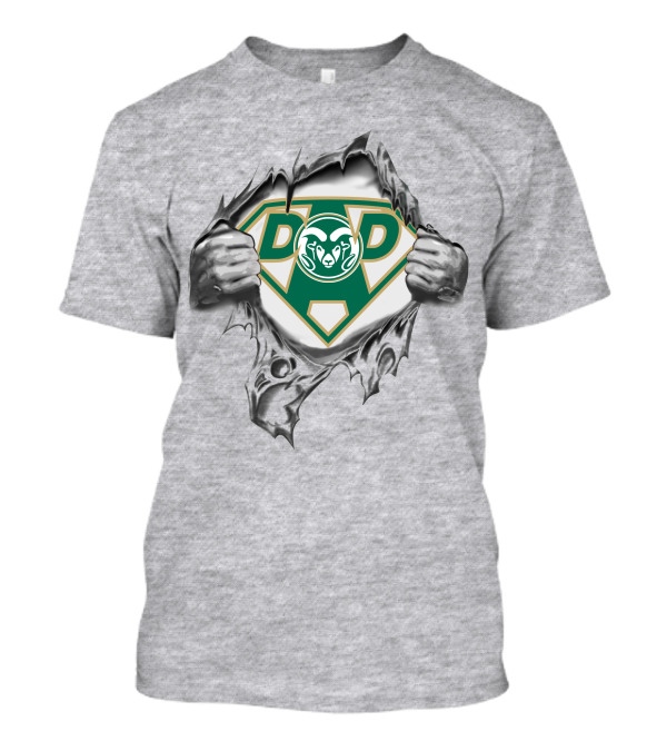 Colorado State Rams Dad Superhero Theme T-Shirt