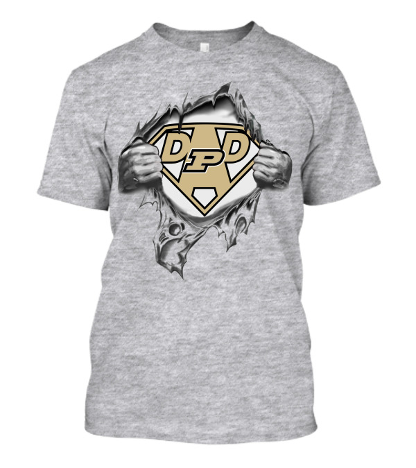 Purdue Boilermakers Dad Superhero T-Shirt