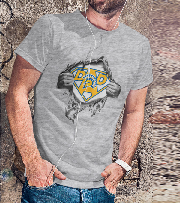 San Jose State Spartans Super Dad Hero Shield T-Shirt