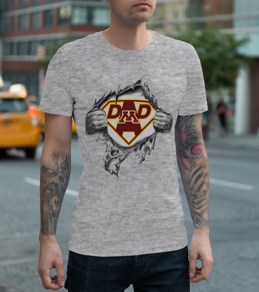 Minnesota Golden Gophers Super Dad M Fan T-Shirt