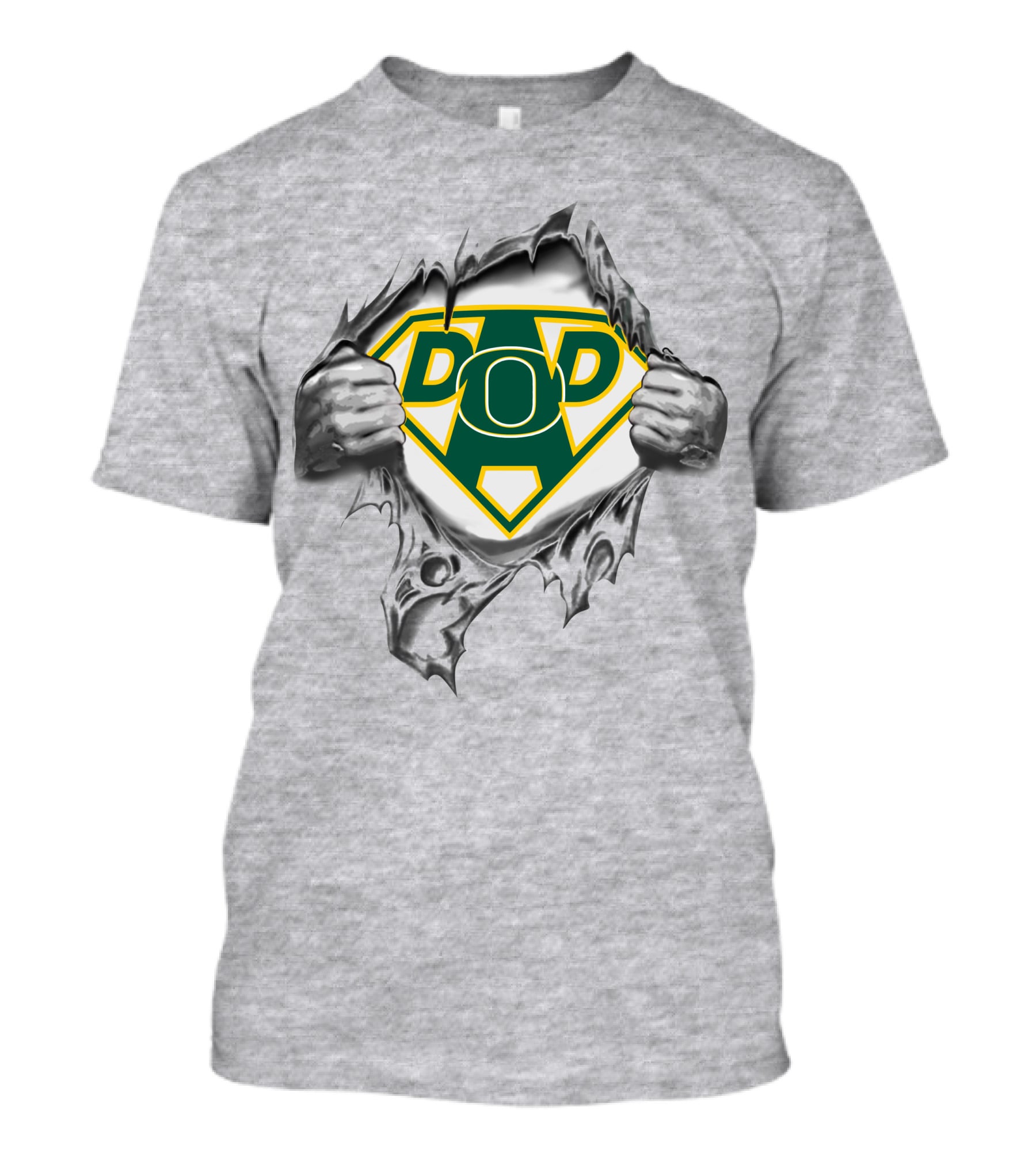 Oregon Ducks Super Dad Emblem Burst T-Shirt