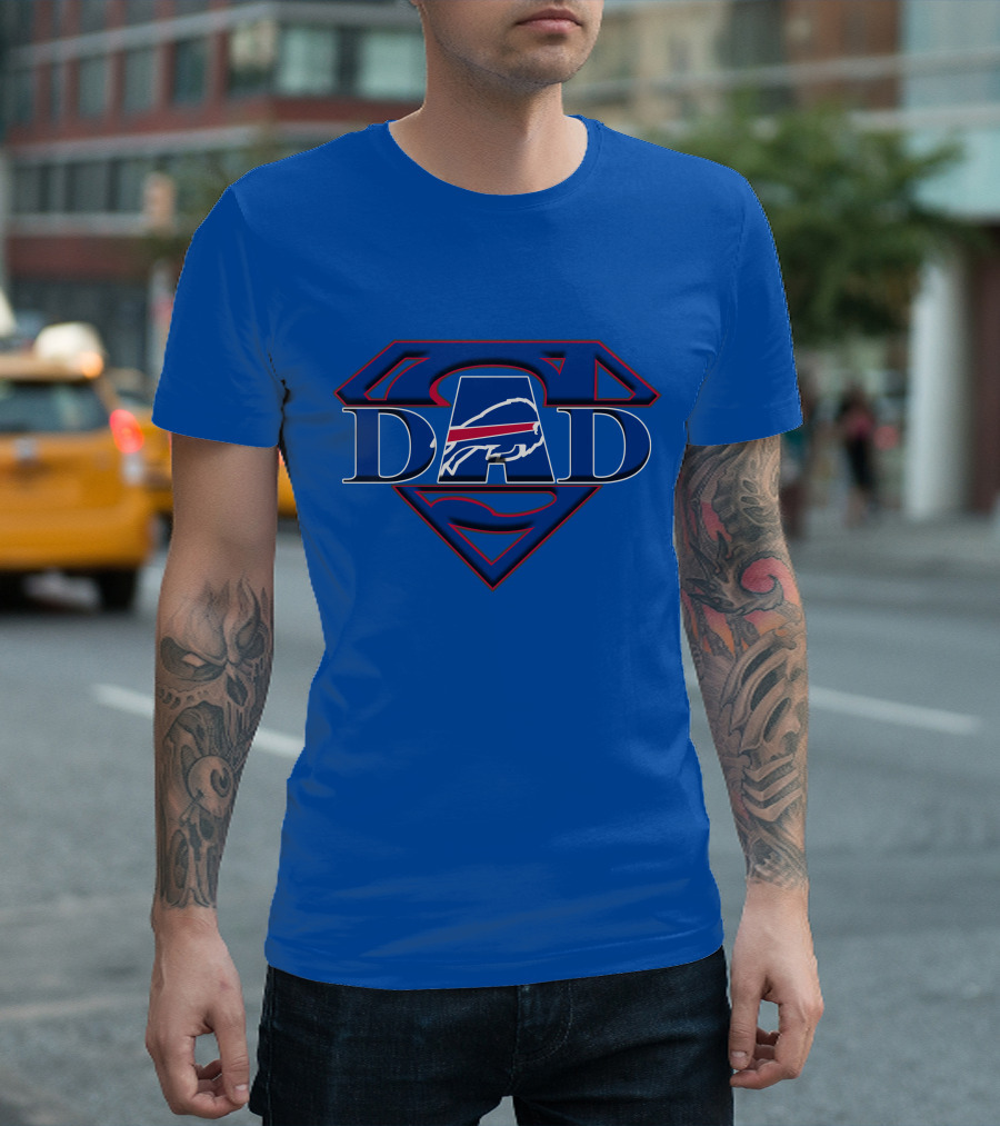 Bills Super Dad Superman Buffalo T-Shirt