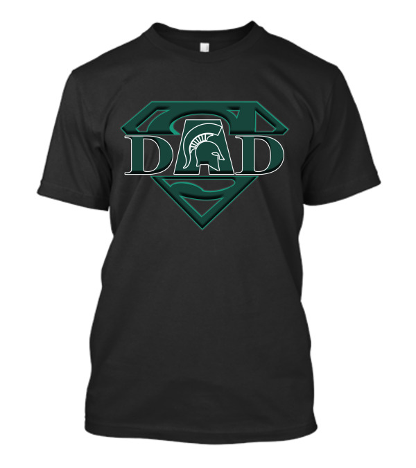 MI State Spartans Super Dad Emblem T-Shirt