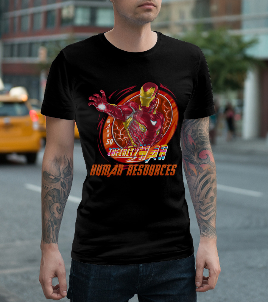 Mark 50 Infinity War Iron Man Human Resources T-Shirt