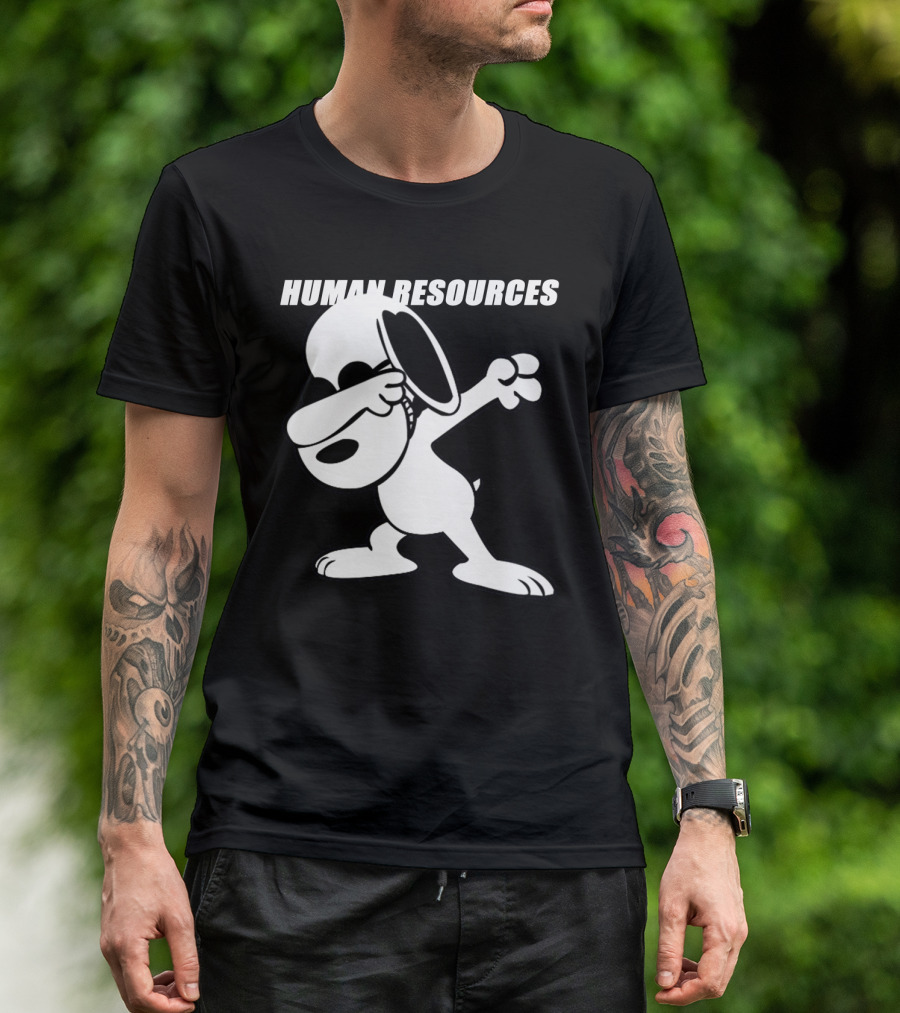 Dabbing Snoopy Human Resources Cartoon Pose T-Shirt