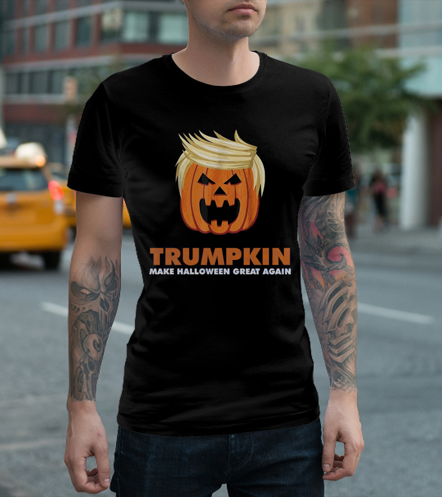 Trumpkin Make Halloween Great Again Pumpkin Head T-Shirt