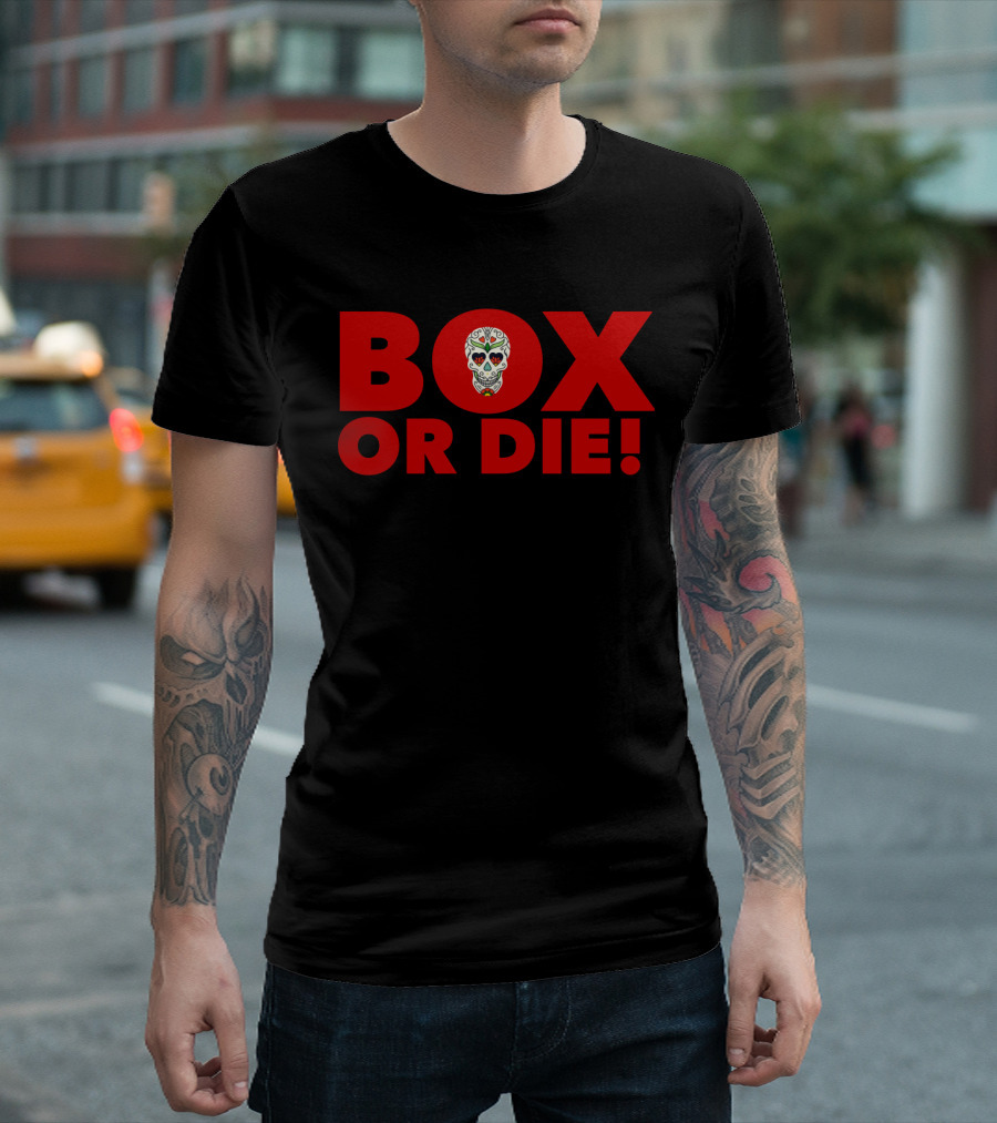 Box or Die Sugar Skull T-Shirt