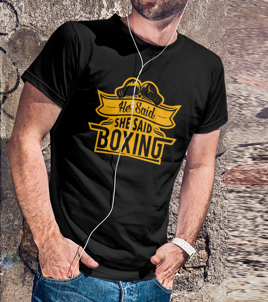 He Said She Said Boxing Gloves Logo Icon™ T-Shirt