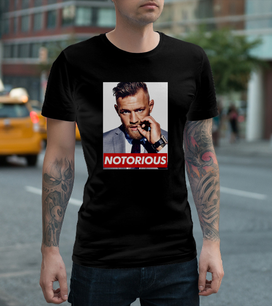 Notorious Conor Mcgregor Iconic Style Suited T-Shirt