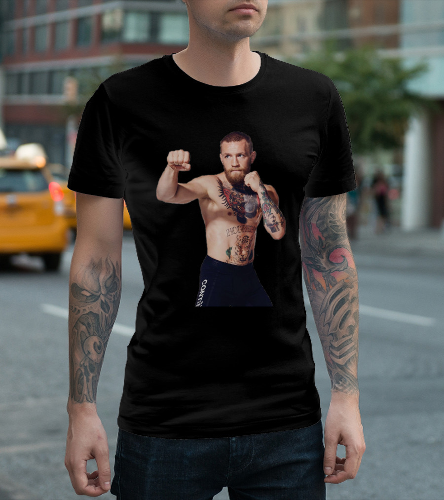 Conor McGregor UFC 189 Fighter Pose with Tattoos T-Shirt