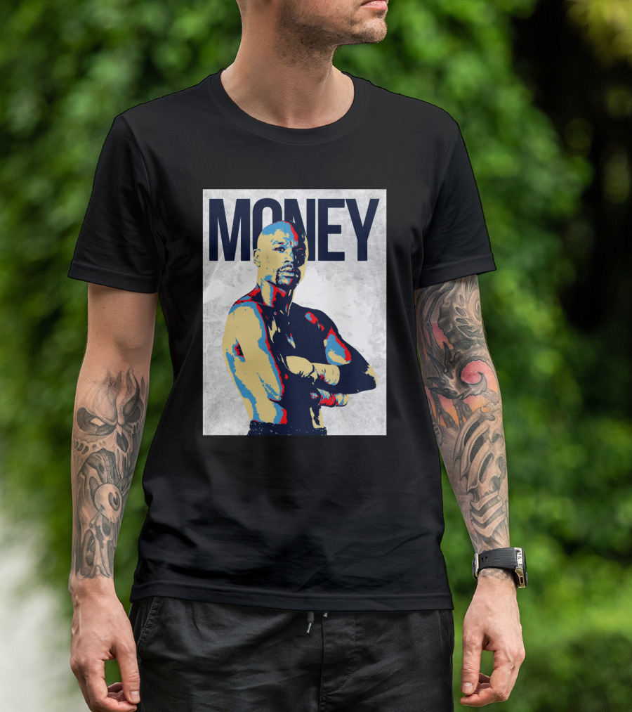 Money Boxer In Multicolor Pop Art Style T-Shirt
