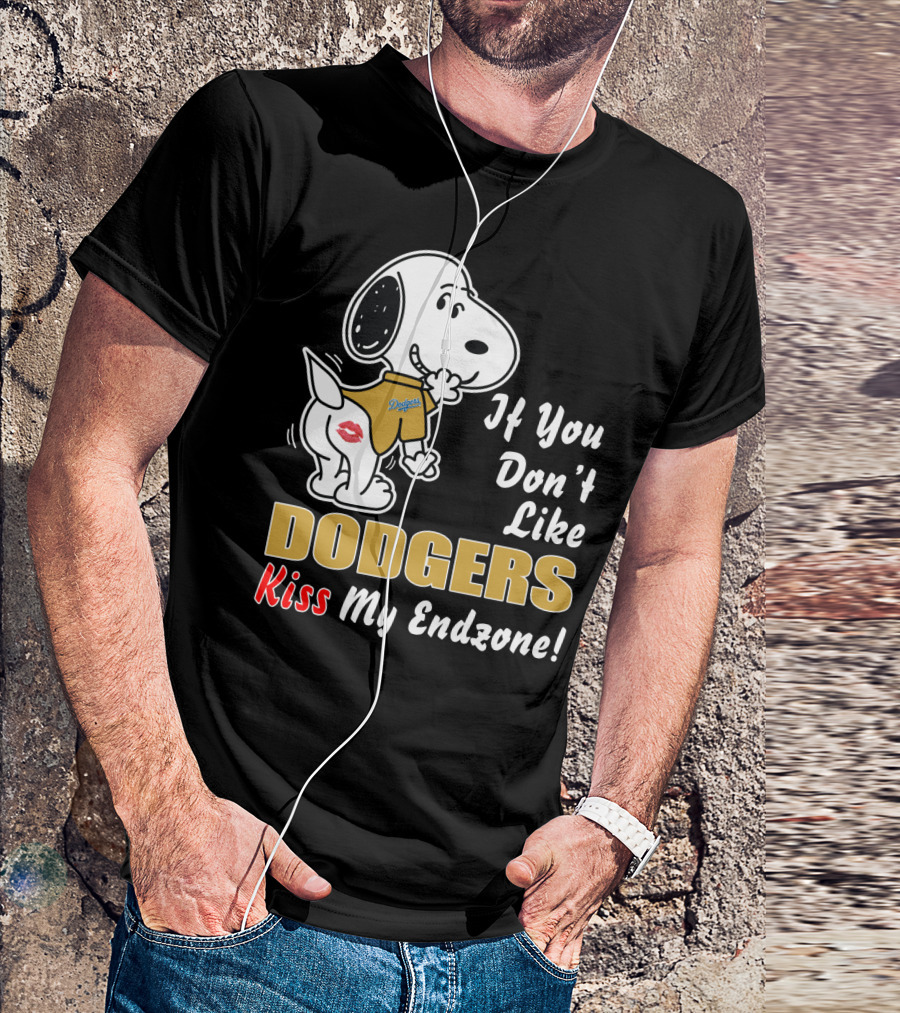If You Don't Like Dodgers Kiss My Endzone! T-Shirt