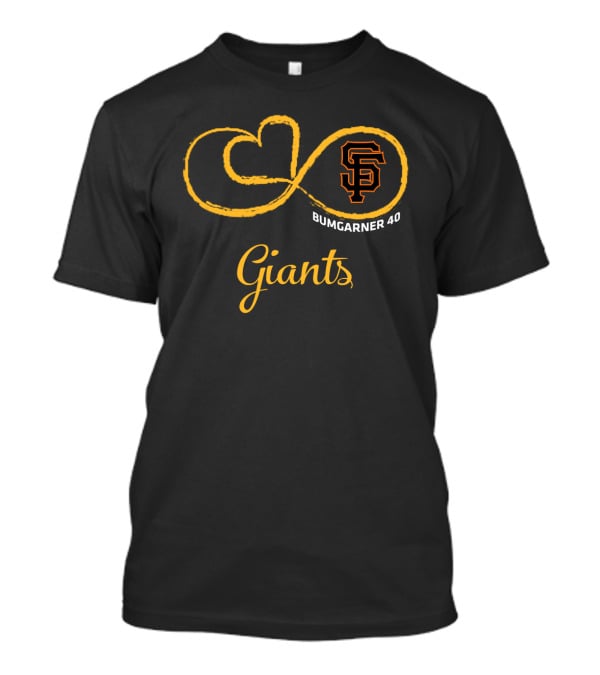 Sf Giants Bumgarner 40 Infinity Symbol T-Shirt