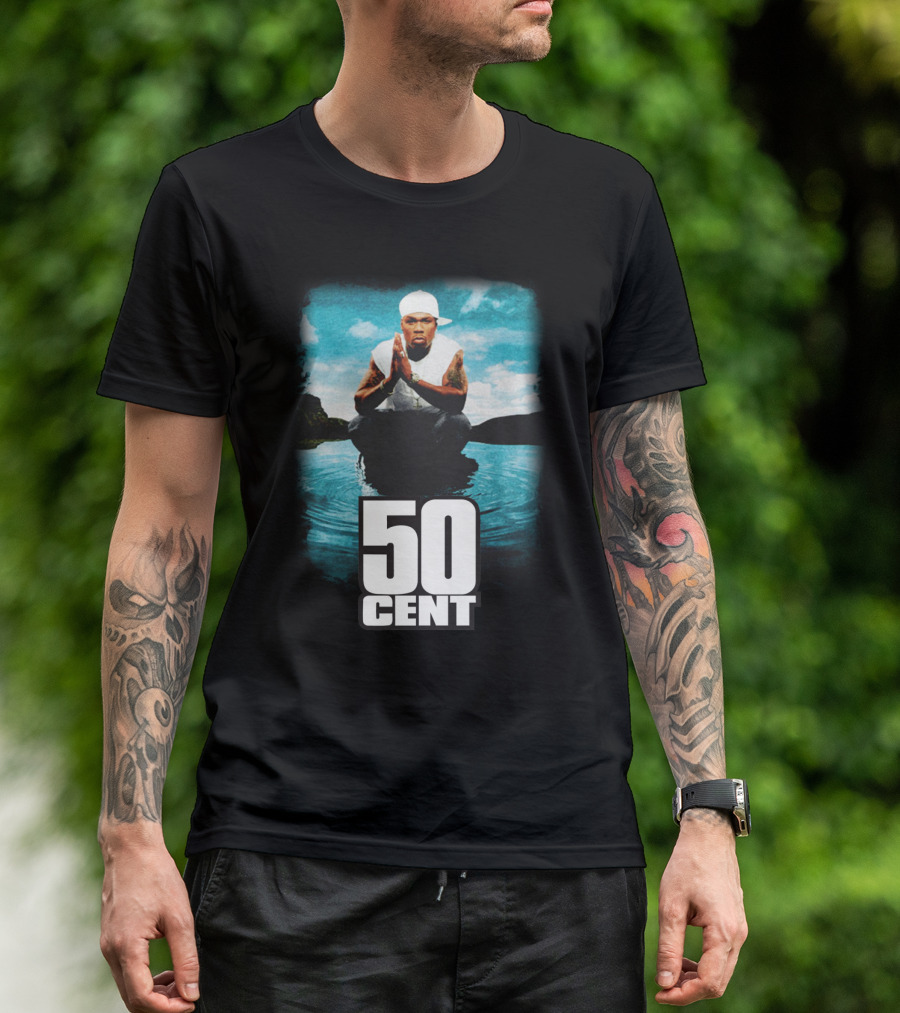 Cent Iconic Album Cover With Praying Pose And Sky T-Shirt