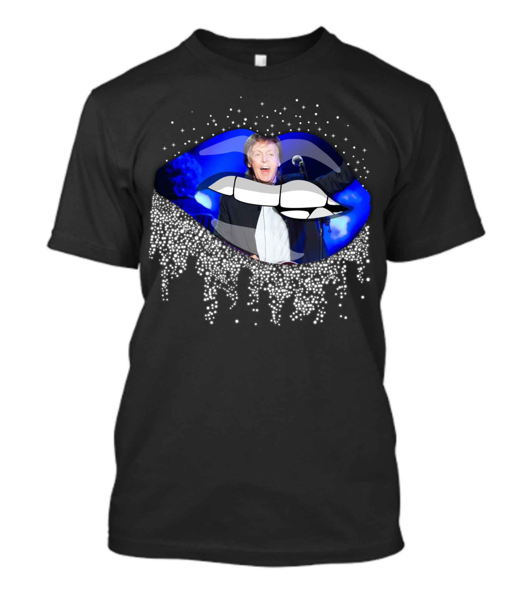 Paul Mccartney Glowing Lips Sparkling Performance T-Shirt