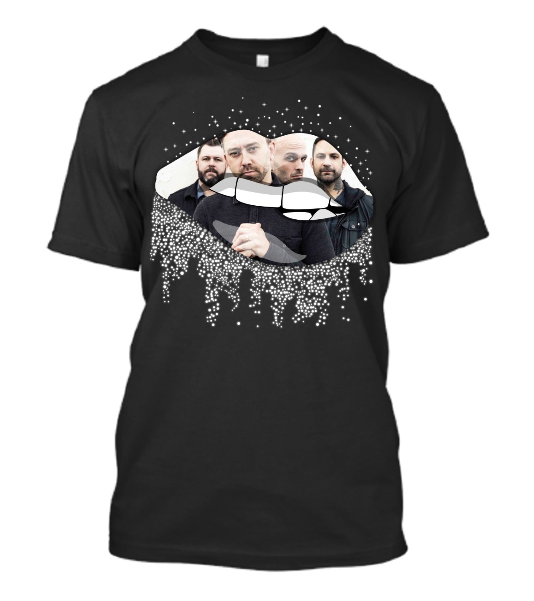 Rise Against Band Dripping Lips Visual T-Shirt
