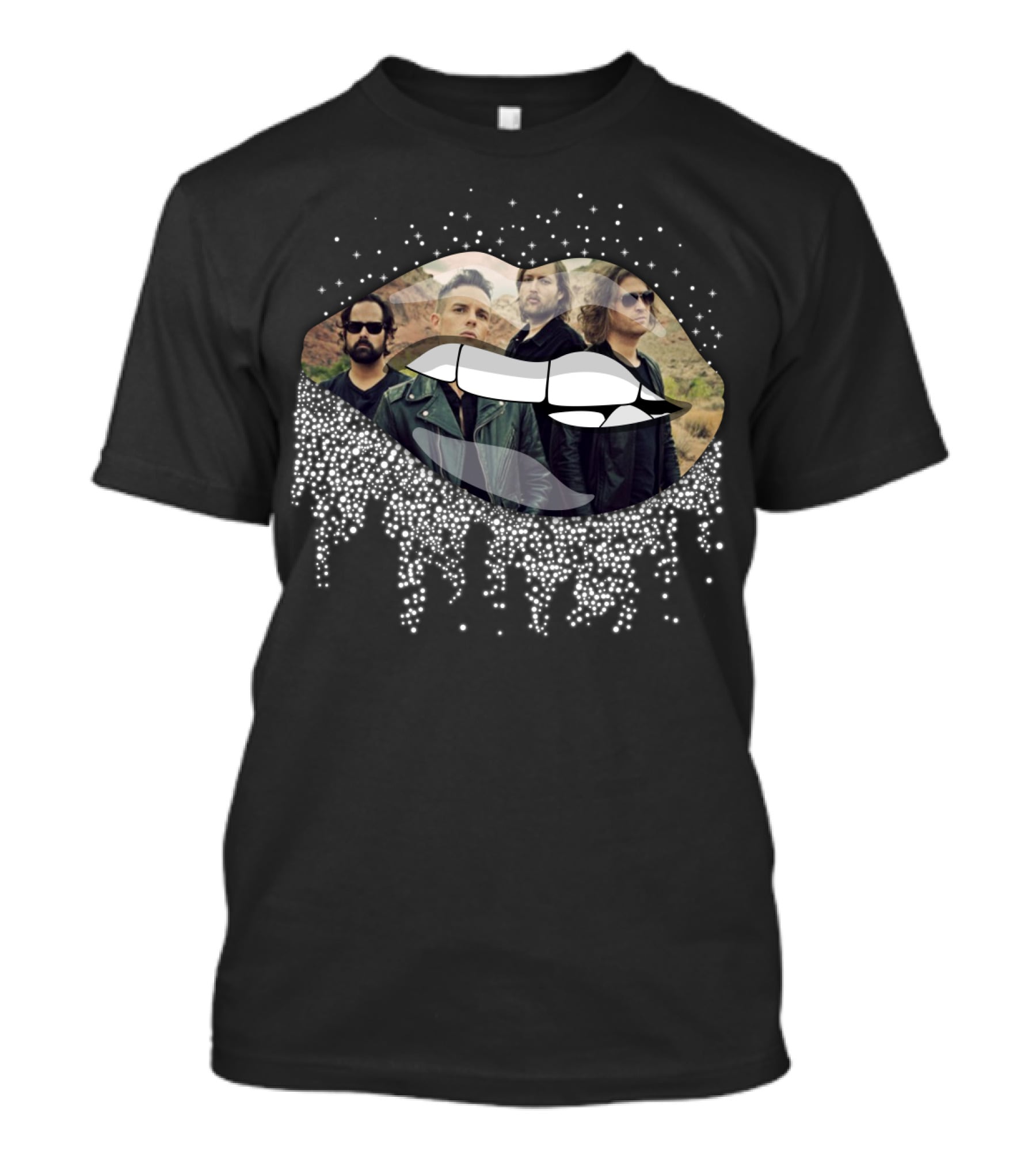 The Killers Band Inside Shimmering Lips T-Shirt