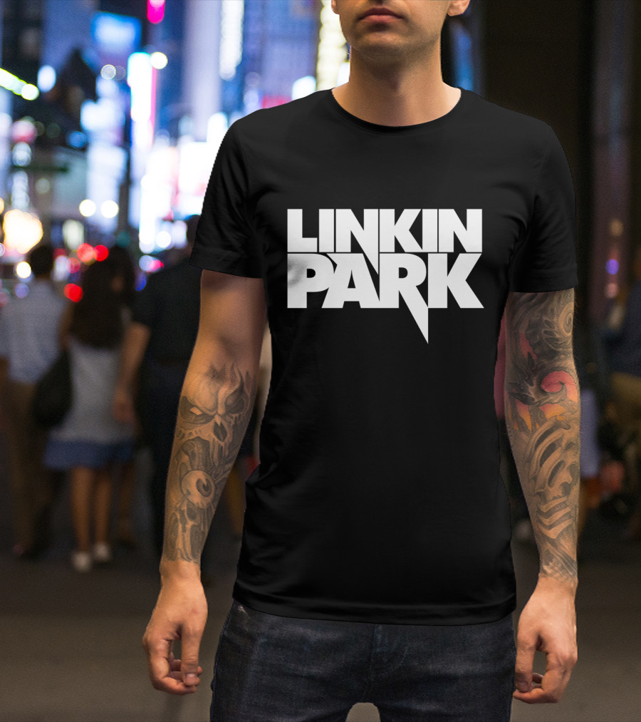 Linkin Park Logo Rock Band Black T-Shirt