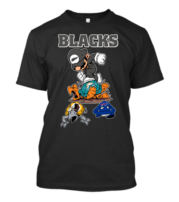 Blacks Rugby Victory With Cartoon Characters T-Shirt