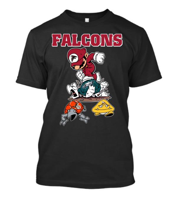 Falcons Mario Style Football Rivalry T-Shirt