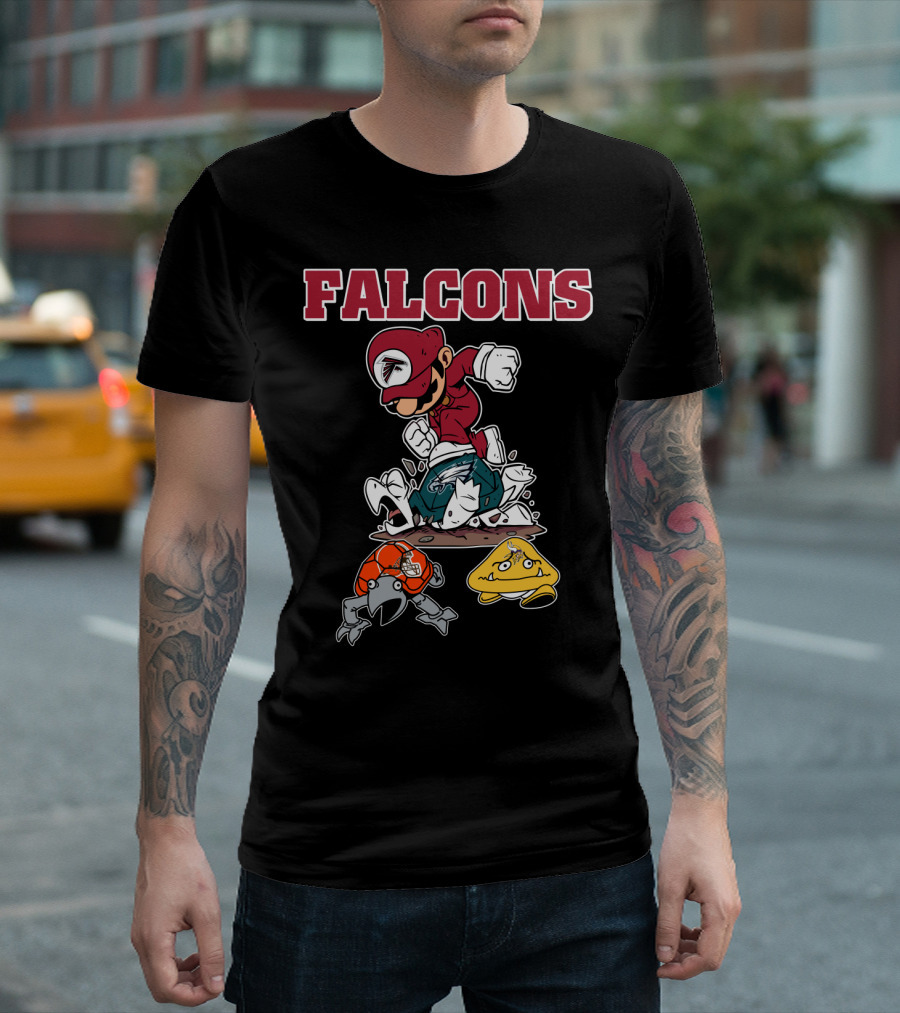 Falcons Mario Style Football Rivalry T-Shirt