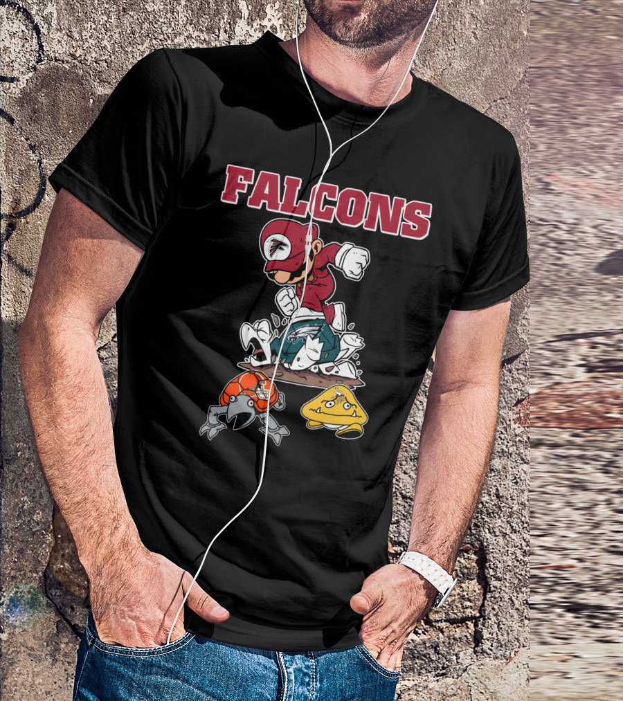 Falcons Mario Style Football Rivalry T-Shirt