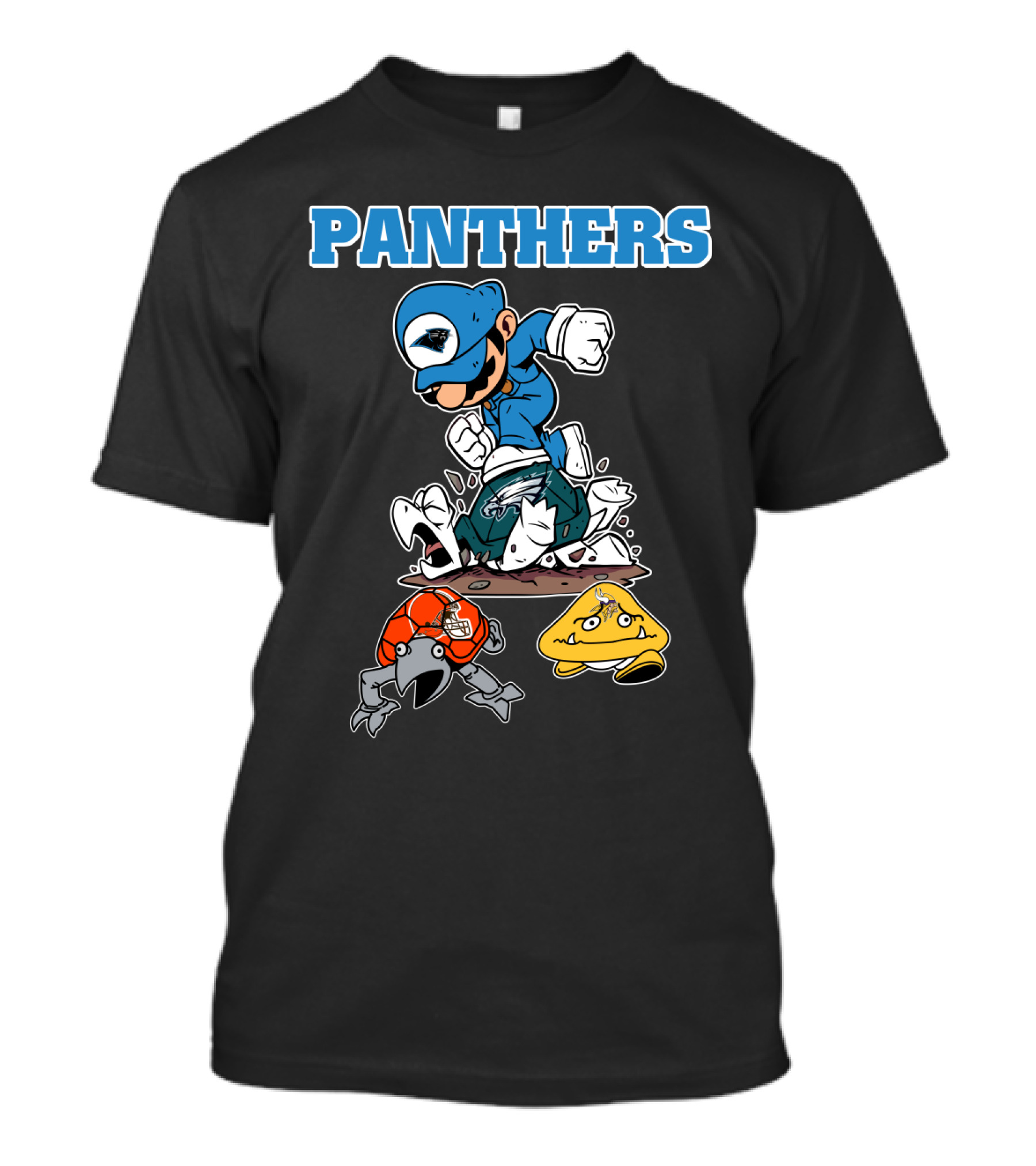 Panthers Toad And Koopa Defeated T-Shirt