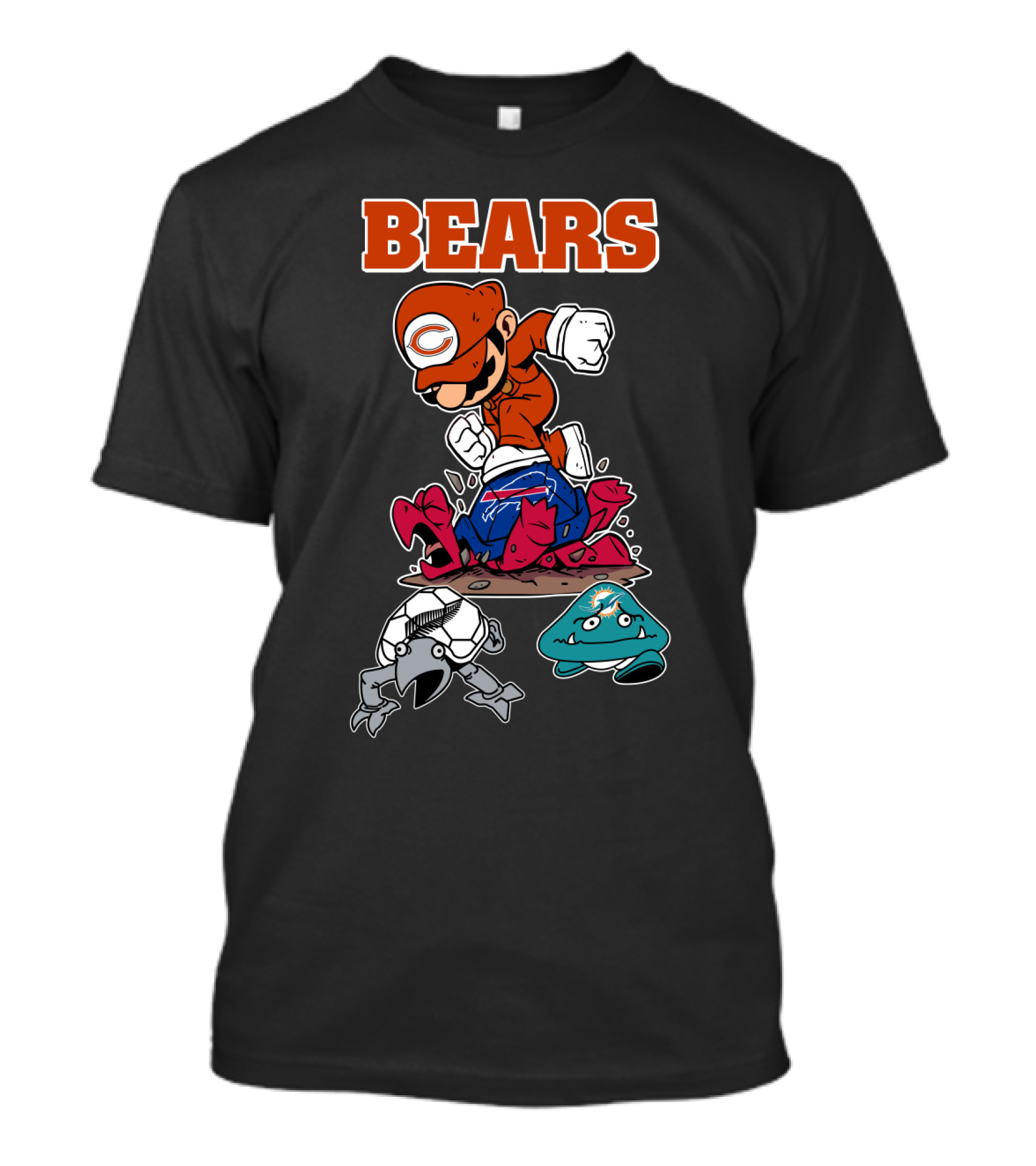 Bears Chicago Football Gamer Crossover T-Shirt