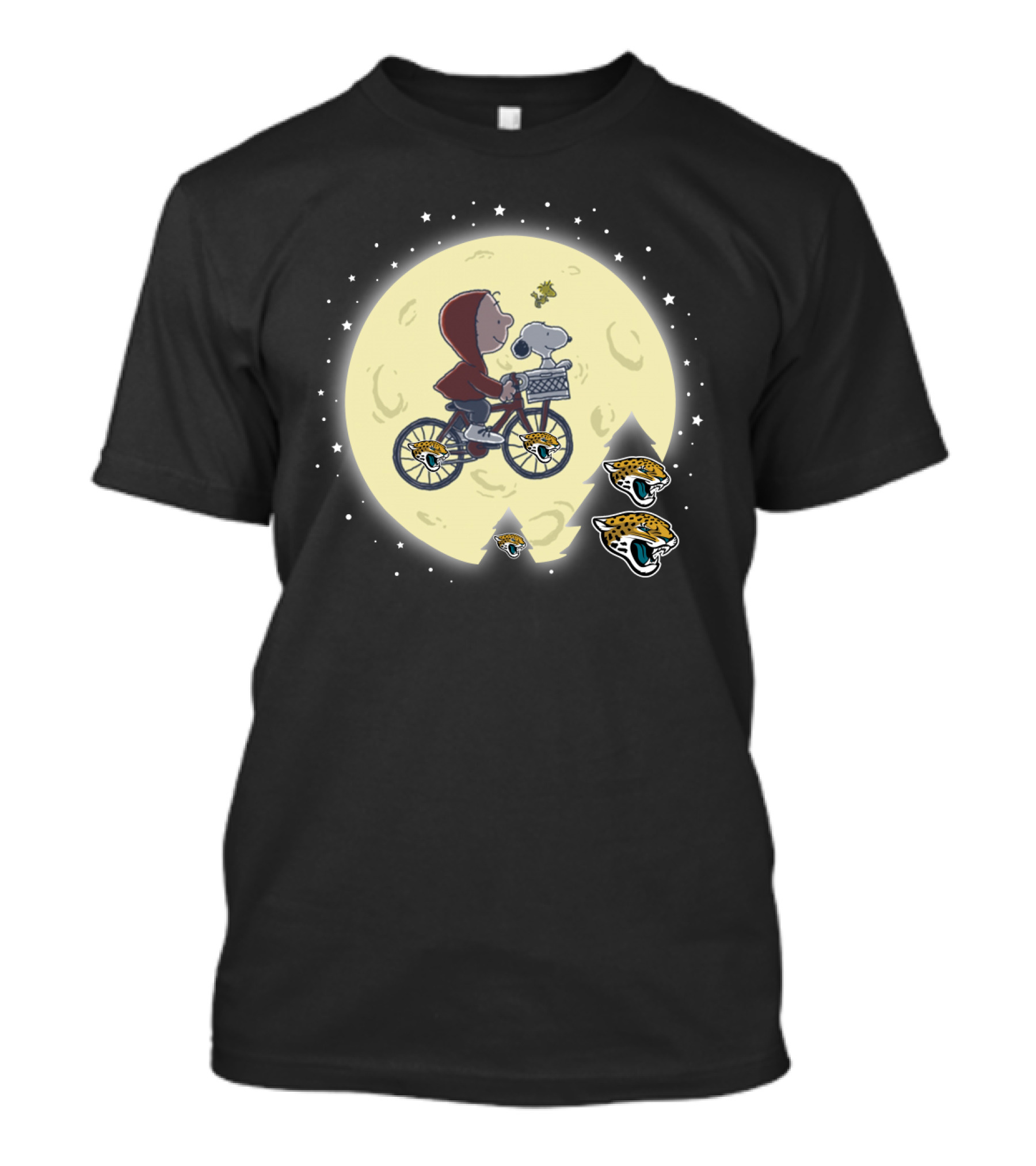 Jacksonville Jaguars Halloween Moon Adventure T-Shirt
