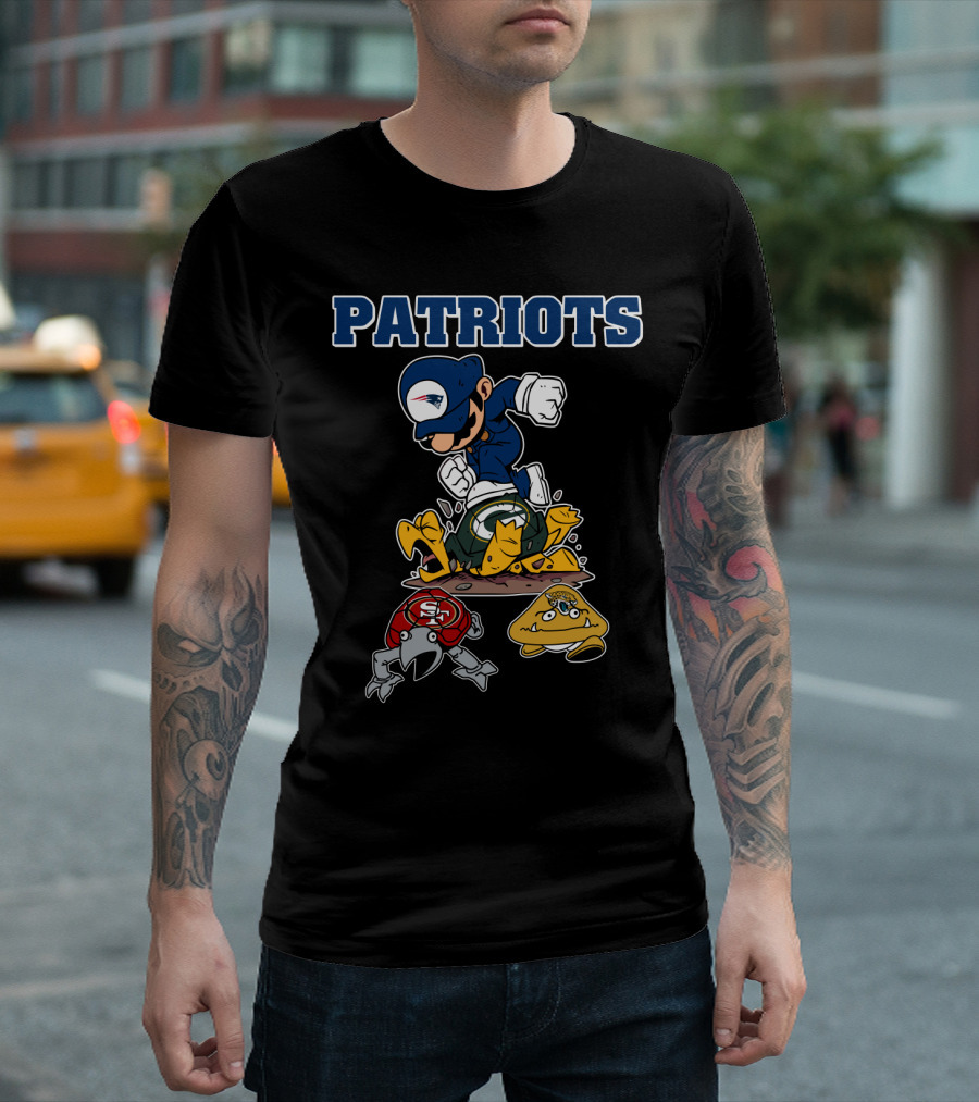 Patriots New England Cartoon Character Rivalry Victory T-Shirt