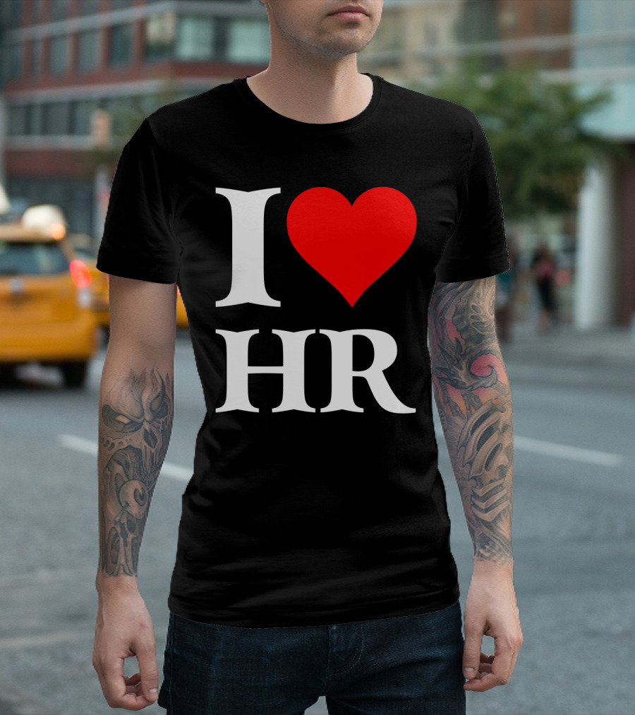 I Heart HR Human Resource Passion Enthusiast T-Shirt