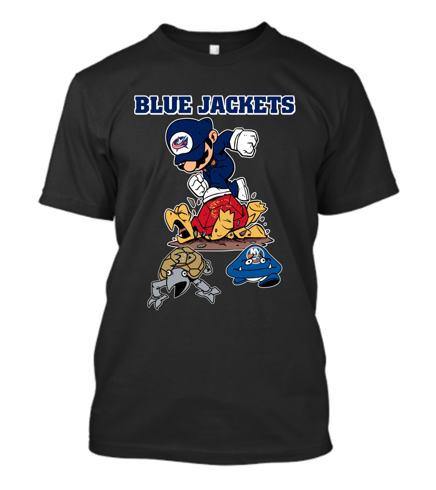 Blue Jackets Columbus Hockey Rivalry Playoff Cartoon Victory T-Shirt