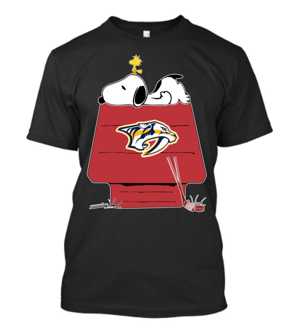 Snoopy Nashville Predators Hockey House T-Shirt