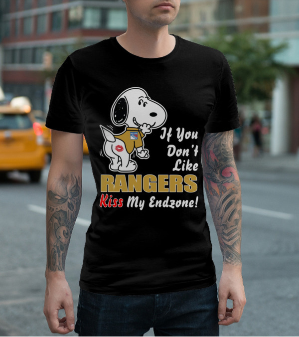 New York Rangers If You Don't Like Rangers Kiss My Endzone T-Shirt